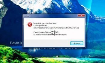 Error Code 740 – La operación solicitada requiere elevación – Solución